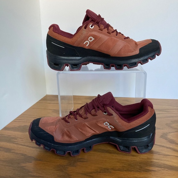 On Cloudventure Waterproof Trail Running Shoes Womens Size 8.5 Rust Orange Color - Picture 8 of 14